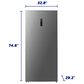 Element 21.2 Cu. Ft. Upright Convertible Freezer in Stainless Steel, , large