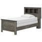 Ashley Frandern 5-Piece Twin Bookcase Bedroom Set in Rustic Warm Gray, , large