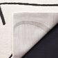 Safavieh Melody MEL120A 4" x 6" Ivory and Black Area Rug, , large