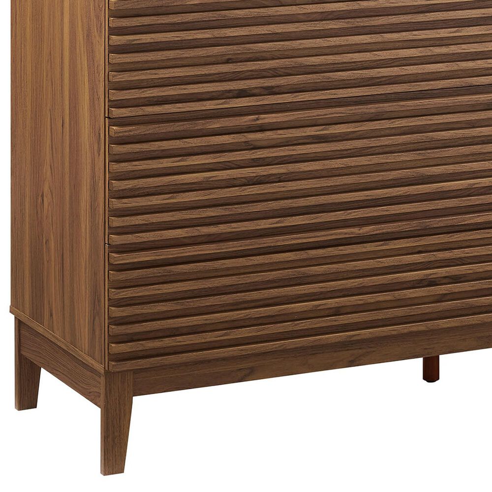 Modway Render 63" 6-Drawer Dresser in Walnut, , large