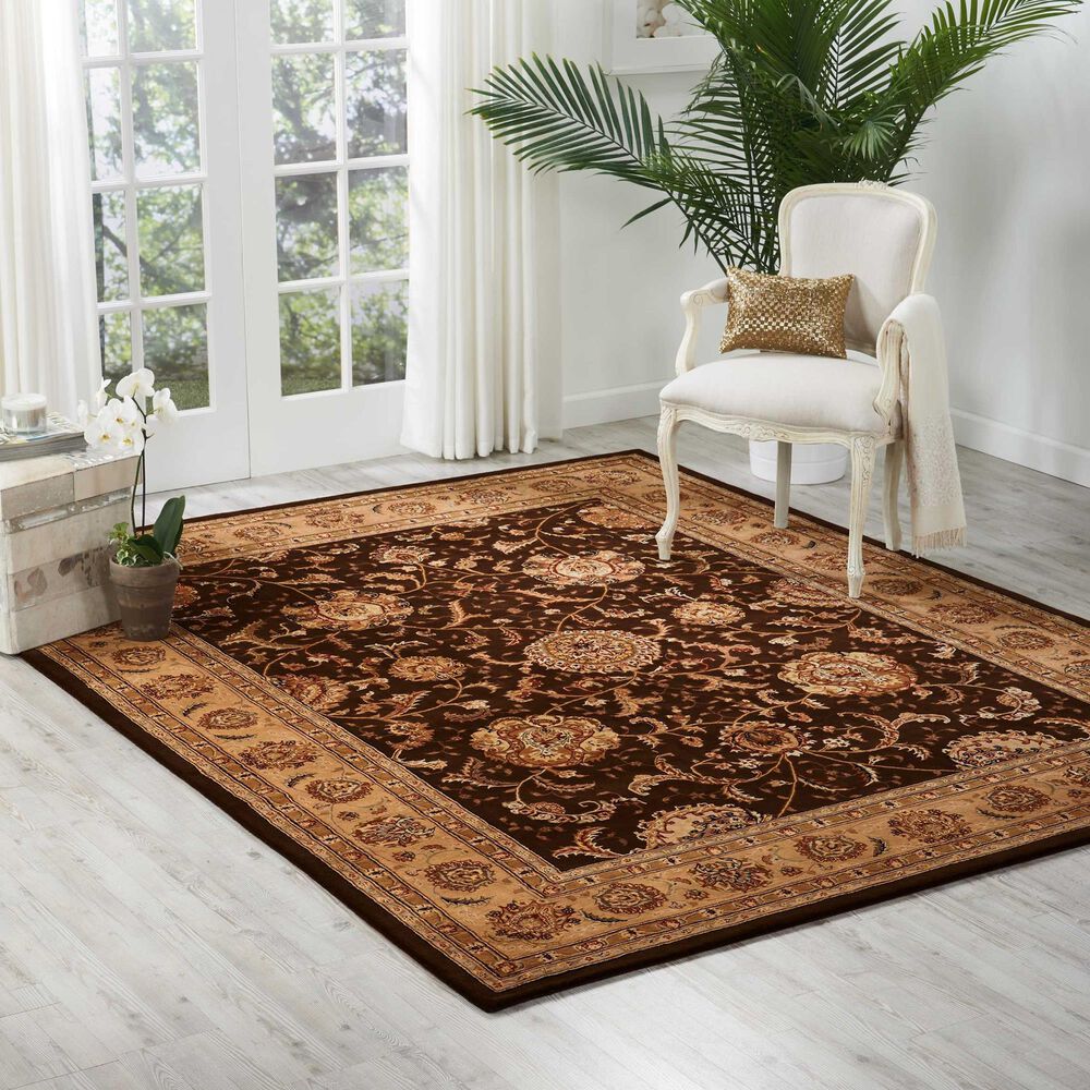 Nourison Traditional 8&#39;6&quot; x 11&#39;6&quot; Brown Area Rug, , large