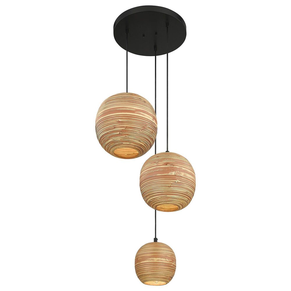 Savoy House Pharr 3-Light Pendant in Matte Black, , large