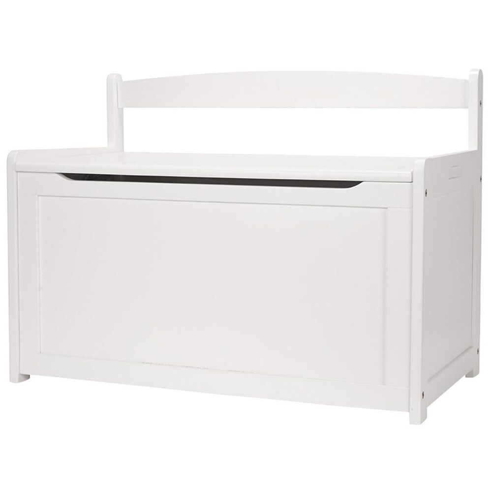 Melissa & Doug Wooden Toy Chest in White, , large
