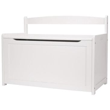 Melissa & Doug Wooden Toy Chest in White, , large