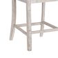 Signature Design by Ashley Skempton 24" Upholstered Counter Stool with Back in White and Light Brown, , large