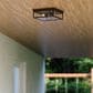 Vaxcel Clinton 2-Light Outdoor Flush Mount in Matte Black, , large