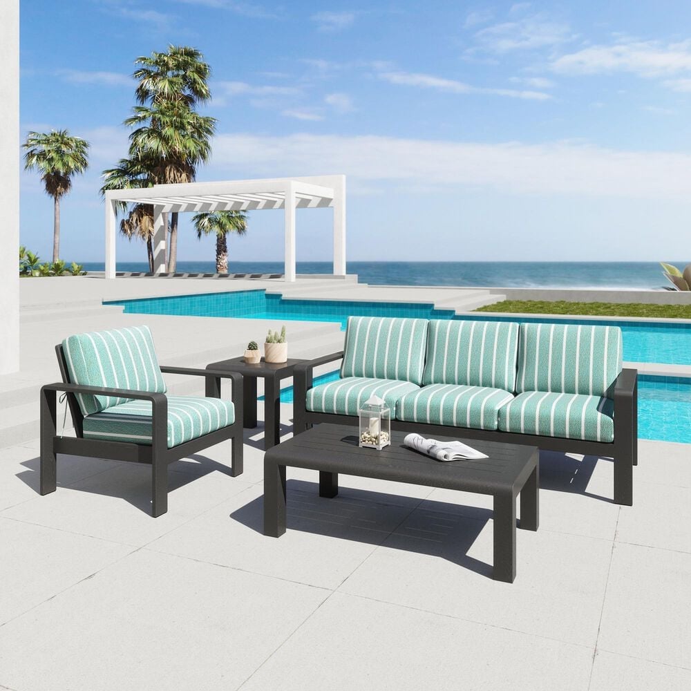 Zuo Modern Rolig Patio Armchair in Green, , large