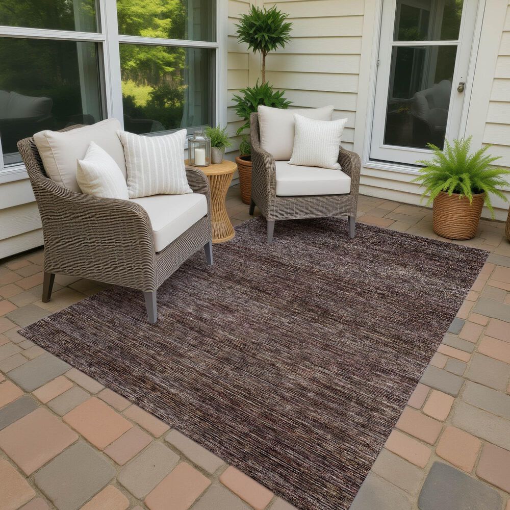 Dalyn Rug Company Soft Essentials Solid Fudge 9' x 12' Indoor/Outdoor Area Rug, , large