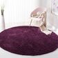 Safavieh August Shag 5"3" Round Purple Area Rug, , large