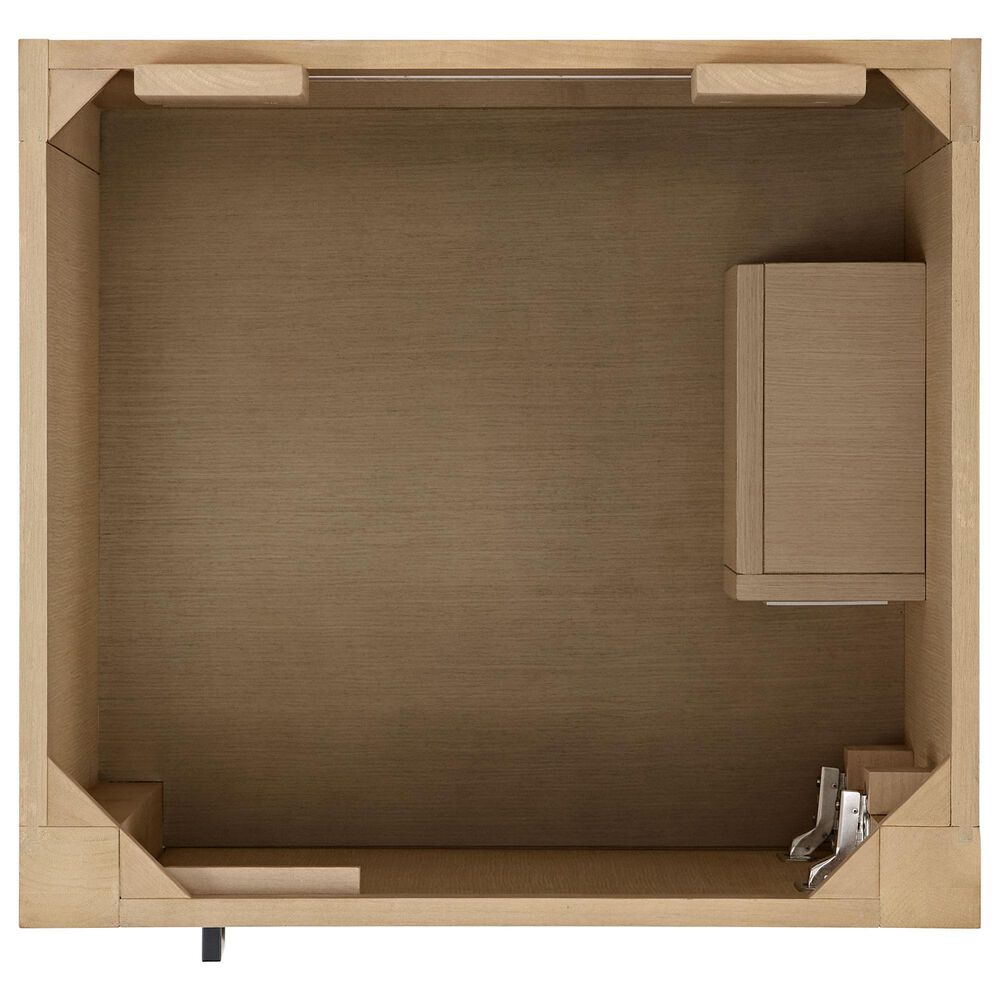 37B Alanya 24" Single Bathroom Vanity in Warm Oak with White Composite Stone Top, , large
