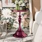 Furniture of America Gleam Round End Table in Polished Purple and Orange, , large