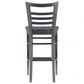 Linon Home Decor Blairmont Bar Stool in Deep Brown Stain, , large