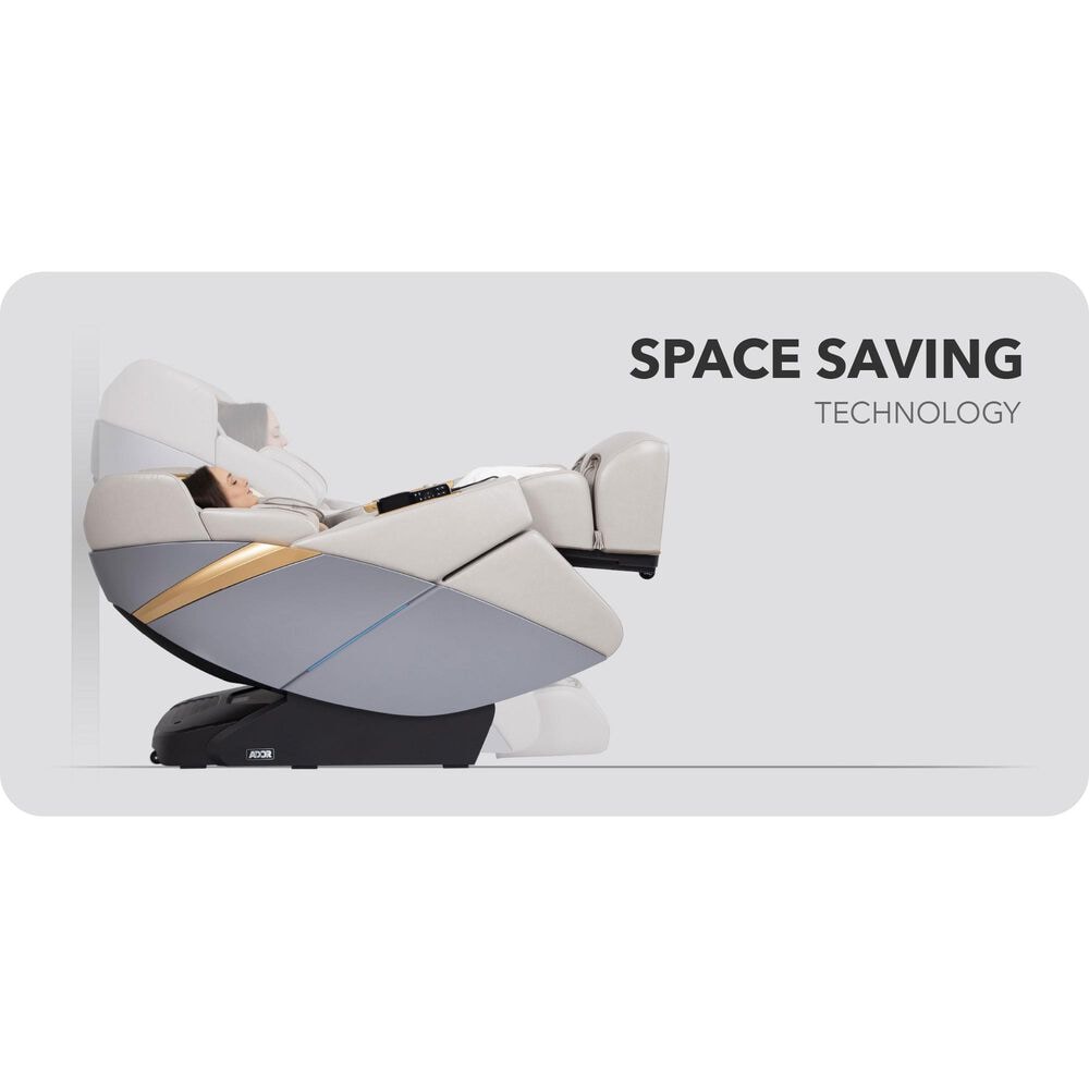 Osaki Ador 3D Allure Zero Gravity Voice Activated Massage Chair in Black and Charcoal, , large