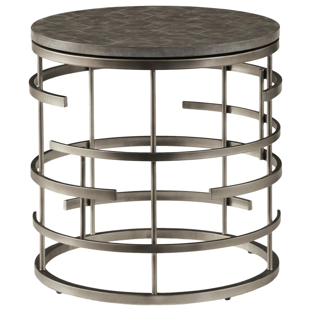 Flexsteel Halo Lamp Table in Soft Silver, , large