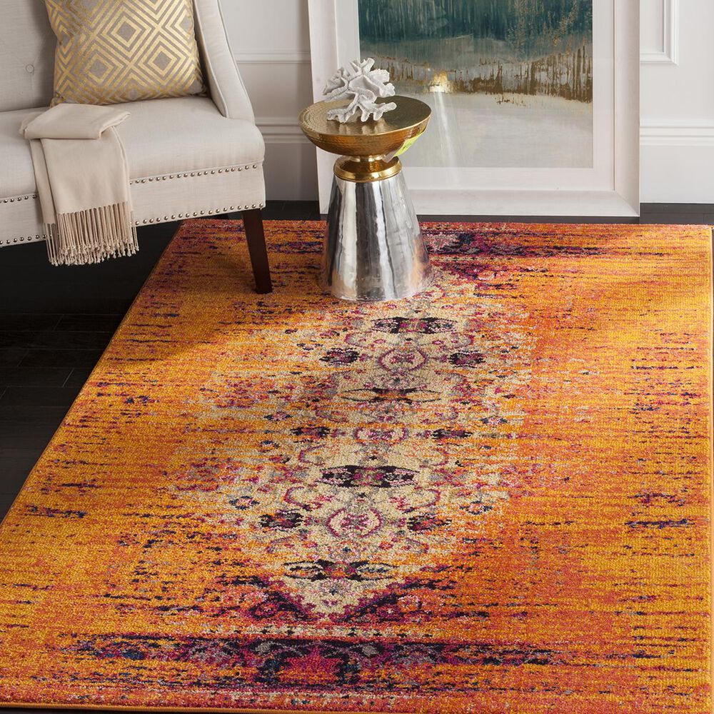 Safavieh Monaco MNC209H-10 10&#39; x 14&#39; Orange/Multi Area Rug, , large