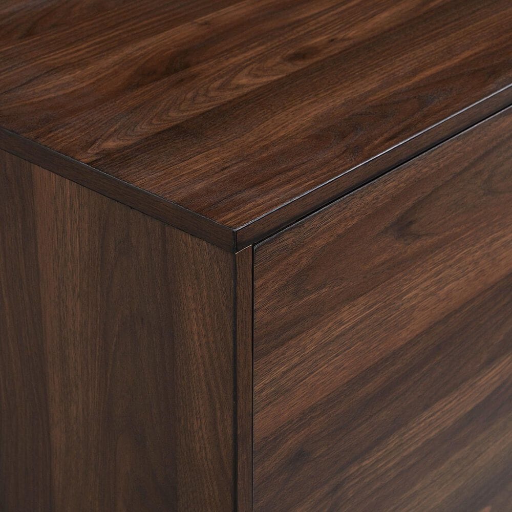 Walker Edison Nora 70&quot; TV Stand in Dark Walnut, , large