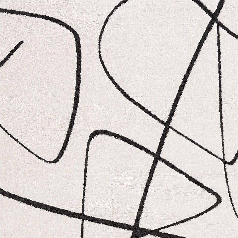 Safavieh Melody MEL120A 4&#39; x 6&#39; Ivory and Black Area Rug, , large