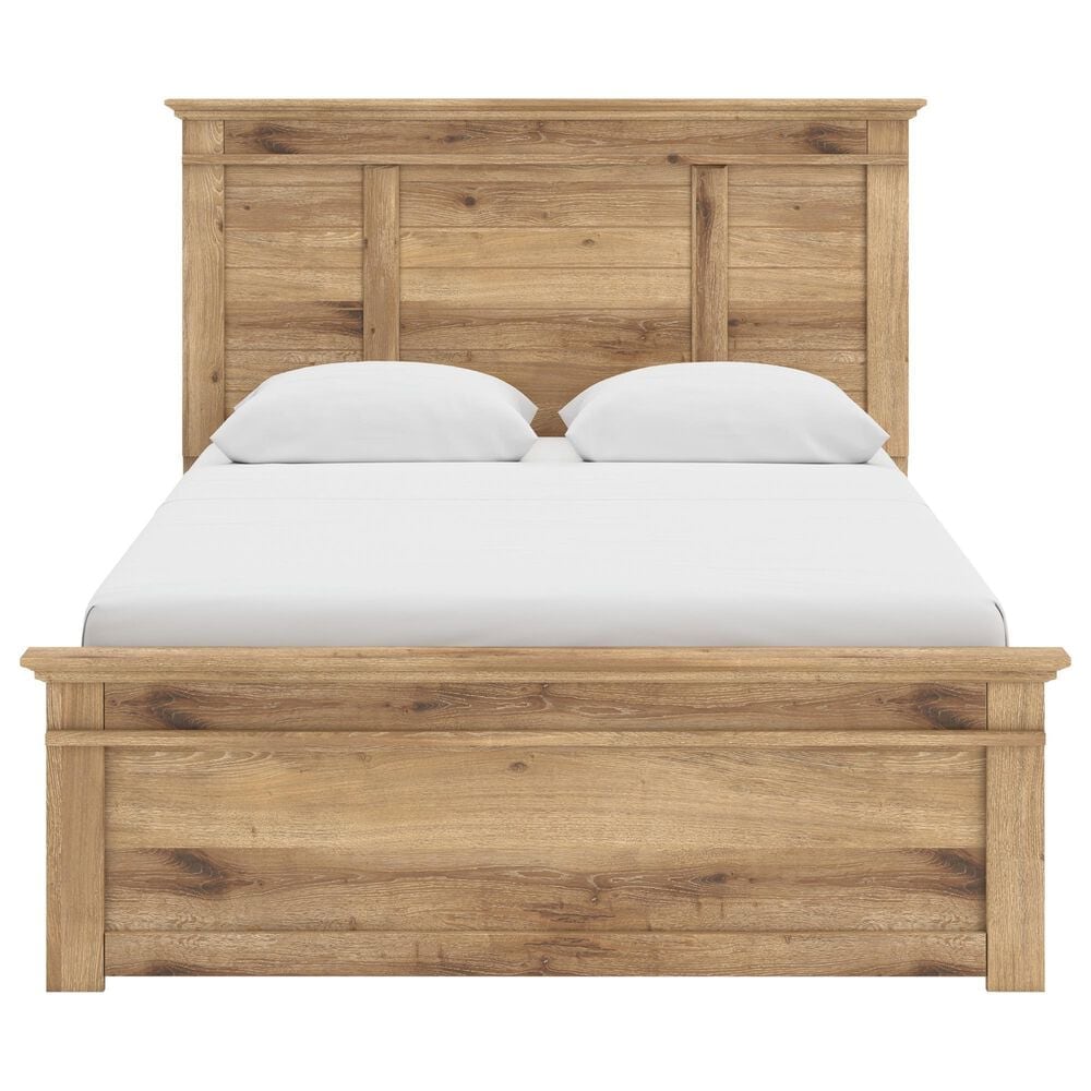 Ashley Makidern 2-Piece Queen Storage Bedroom Set with Four Drawers in Natural Brown, , large