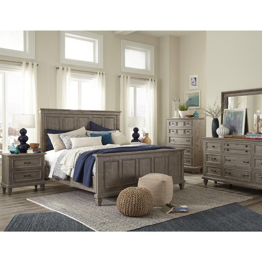 Nicolette Home Lancaster 4 Piece Queen Bedroom Set in Dovetail Grey, , large