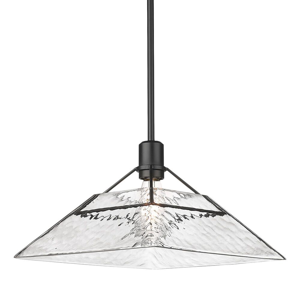 Golden Lighting Kepler 1-Light Medium Pendant in Matte Black, , large