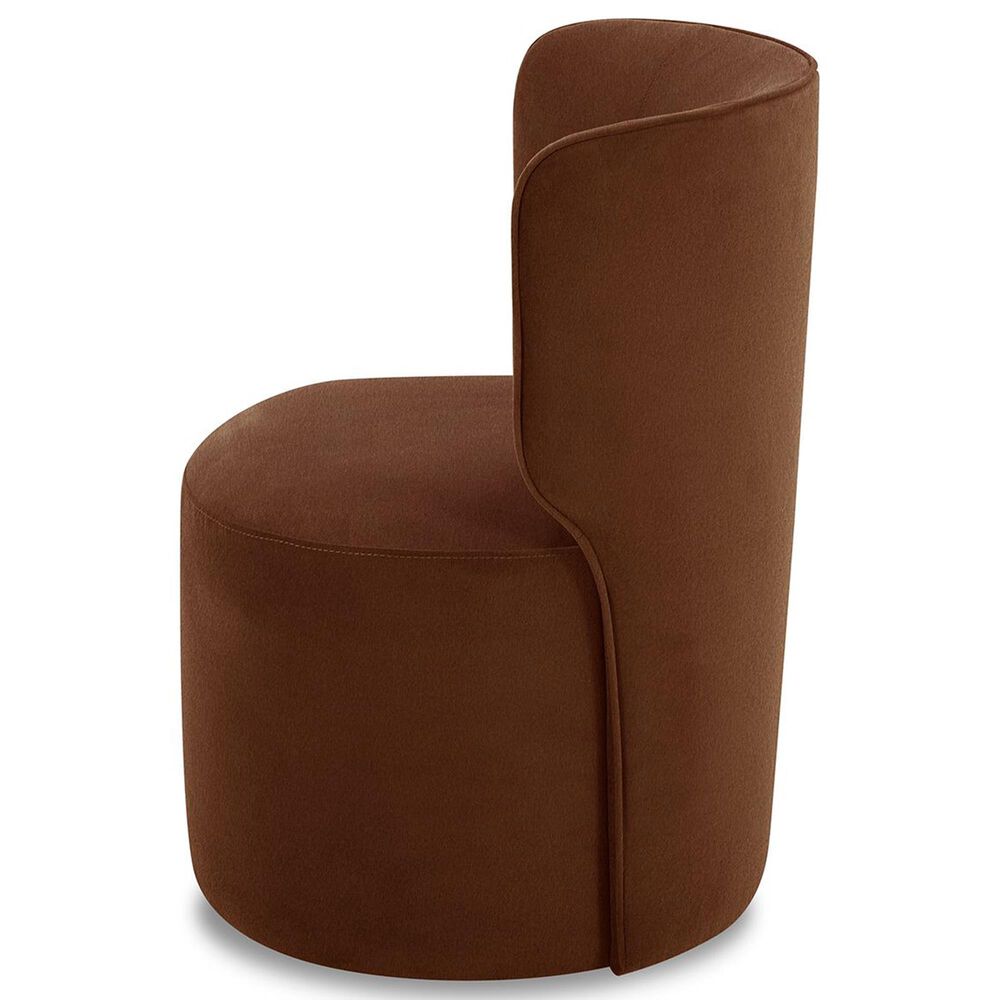 Interlochen Side Chair with Casters in Brick, , large