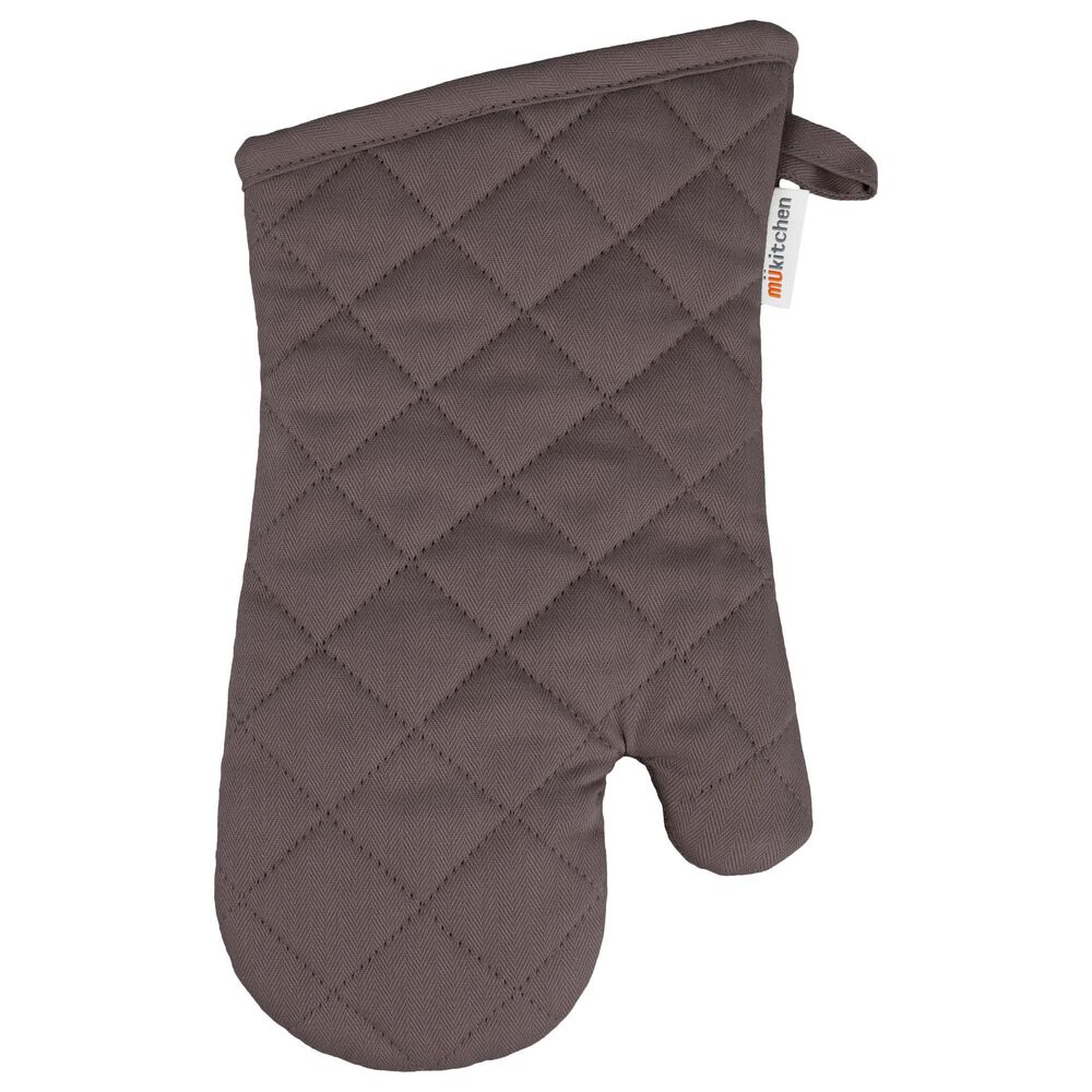 Mukitchen Quilted Cotton Mitt in Stainless, , large
