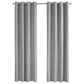 Monarch Specialties 52" x 84" Curtain Panel in Silver (Set of 2), , large