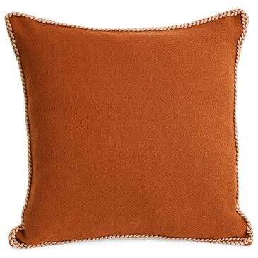 Accents DeVille 20" x 20" Throw Pillow with Stitch Piping in Terracotta, , large
