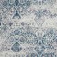 Nourison Damask DAS06 IVNAV 8" x 10" Ivory/Navy Area Rug, , large