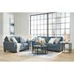 Ashley Cashton Stationary Sofa and Loveseat Set in Blue, , large