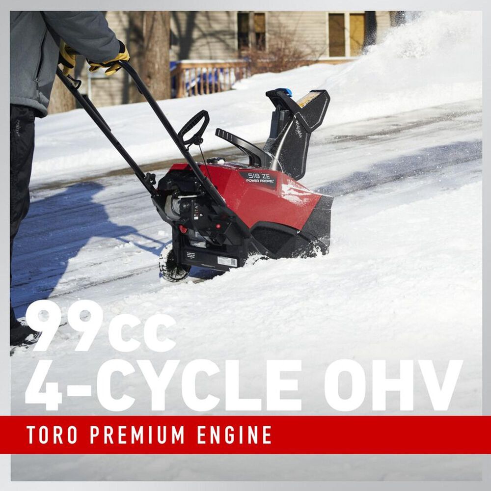 Toro 18&quot; 518 ZE Electric Start Power Clear Gas Snow Blower, , large