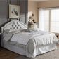 Baxton Studio Cora Queen Upholstered Headboard in Greyish Beige, , large