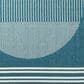 Surya Alfresco 2"5" x 4"5" Marine Blue, Light Silver, Slate Blue and Metallic Silver Indoor/Outdoor Area Rug, , large