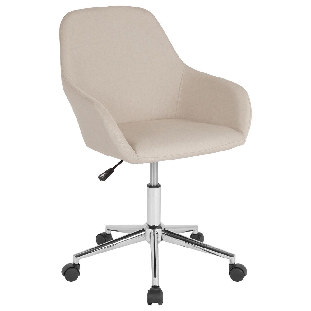 Flash Furniture Cortana Office Chair in Beige, , large