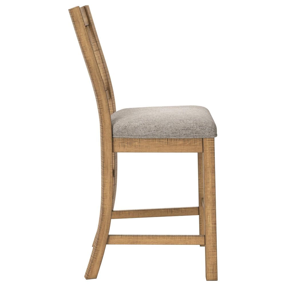 Ashley Havonplane 25.75" Barstool in Light Brown, , large