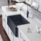 Blanco Ikon 30" Apron Single Bowl Farmhouse Sink in Anthracite, , large