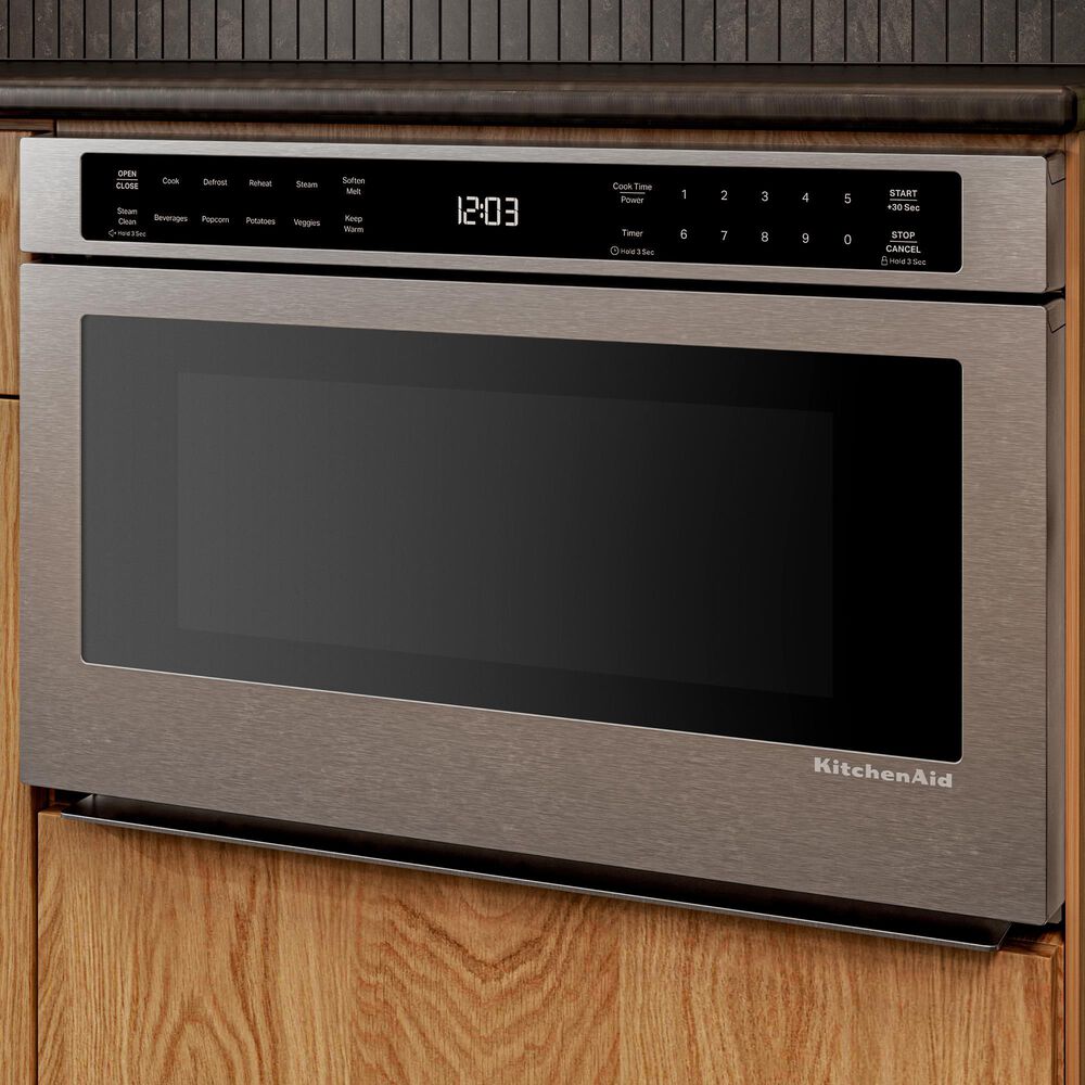 KitchenAid 1.3 Cu. Ft. Under-Counter Microwave Oven Drawer with Steam Cooking in Stainless Steel, , large