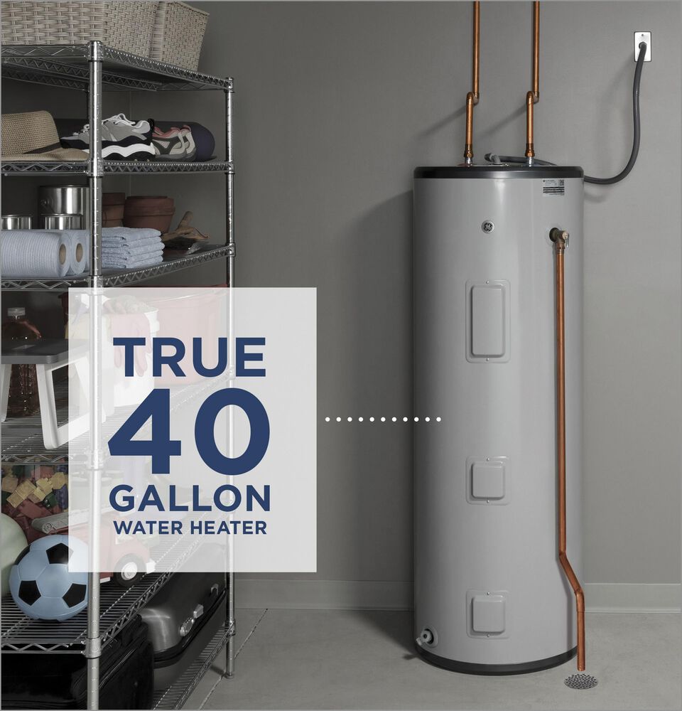 GE Appliances 40 Gallon Tall Electric Water Heater, , large