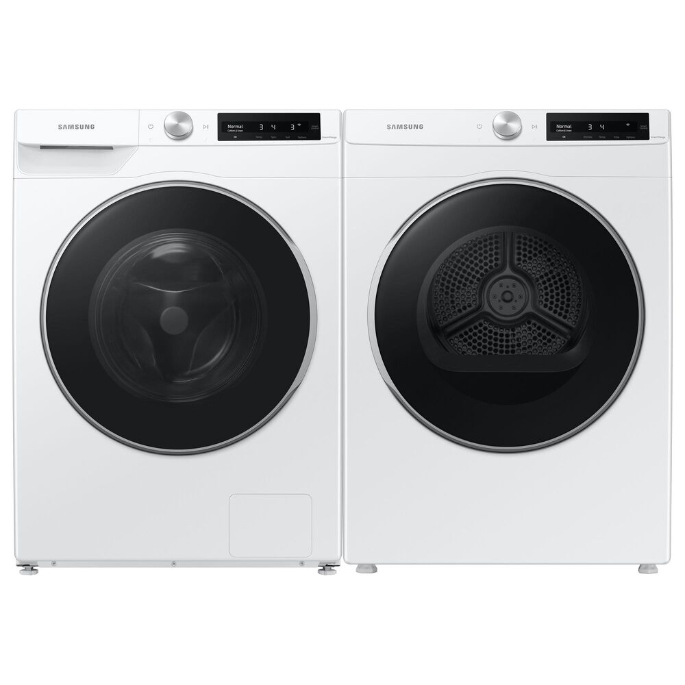 Samsung 2.5 Cu. Ft. Front Load Washer and 4.0 Cu. Ft. Heat Pump Dryer Laundry Pair in White, , large