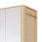 GigaCloud Rotating Jewelry Cabinet with Full-length Mirror, Coat Rack and Shelves in Walnut, , large