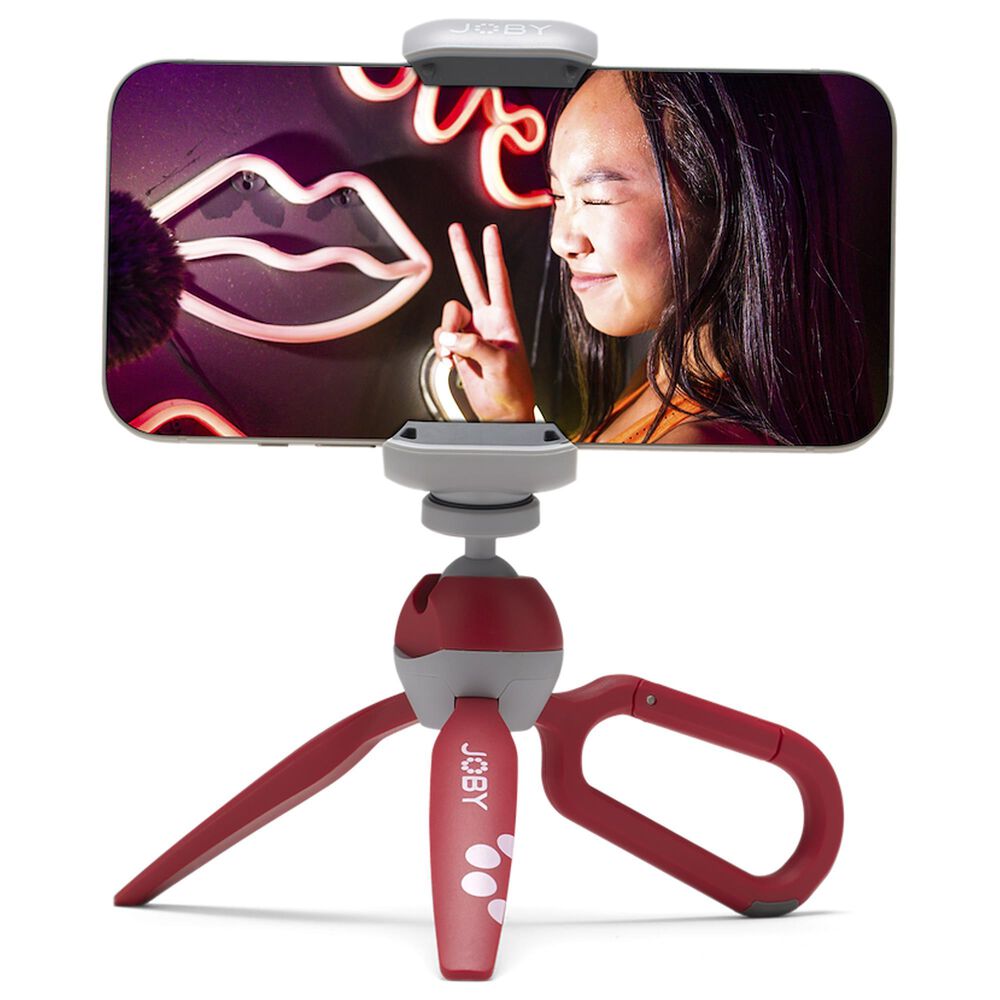 JOBY HandyPod Clip Action Mini Tripod in Red, , large