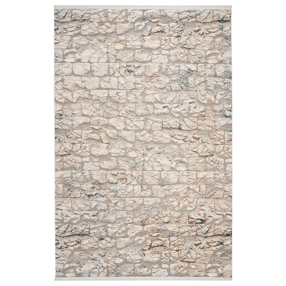 Safavieh Eclipse ECL185 4' x 6' Beige and Light Grey Area Rug, , large