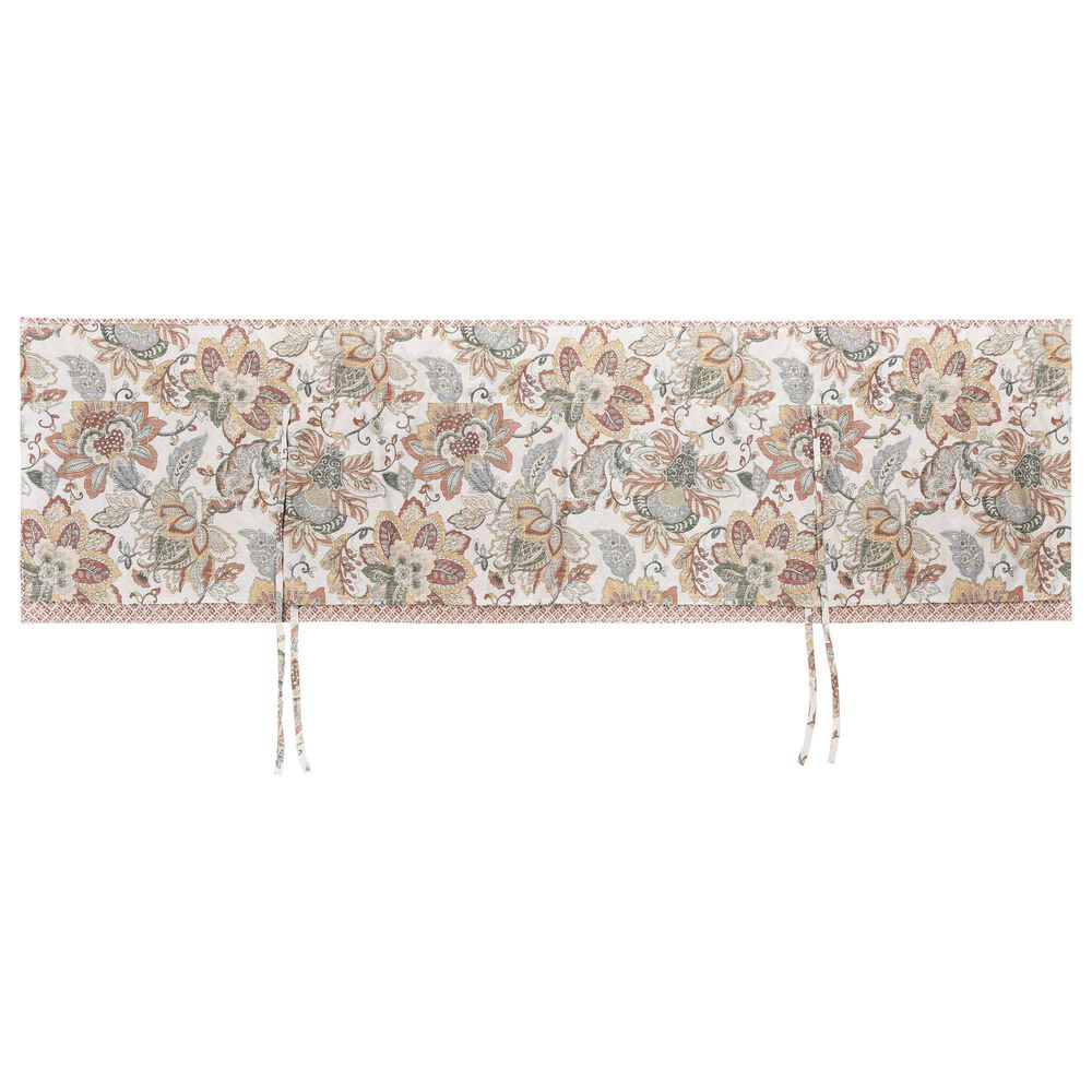 J. Queen New York Janessa 72&quot; x 17&quot; Window Straight Valance in Coral, Gold and Spice, , large