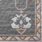 Dalyn Rug Company Sedona Oriental 2"3" x 10" Charcoal Indoor/Outdoor Performance Runner, , large