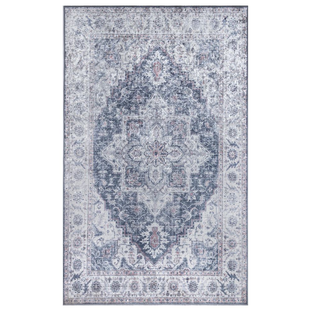 Momeni Karachi KAR-8 6" x 9" Gray Area Rug, , large