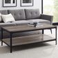 Walker Edison Angle Iron Coffee Table in Grey Wash, , large