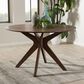 Baxton Studio Monte 47" Dining Table in Walnut Wood - Table Only, , large