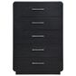 Millenium Rowanbeck 5-Drawer Chest in Black, , large