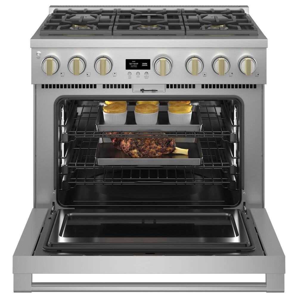 Monogram 36&quot; Dual-Fuel Professional Range with 6 Burners in Stainless Steel, , large