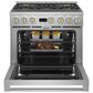 Monogram 36" Dual-Fuel Professional Range with 6 Burners in Stainless Steel, , large